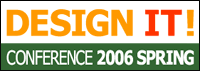 DESIGN IT! Conference 2006 Spring ロゴ・白